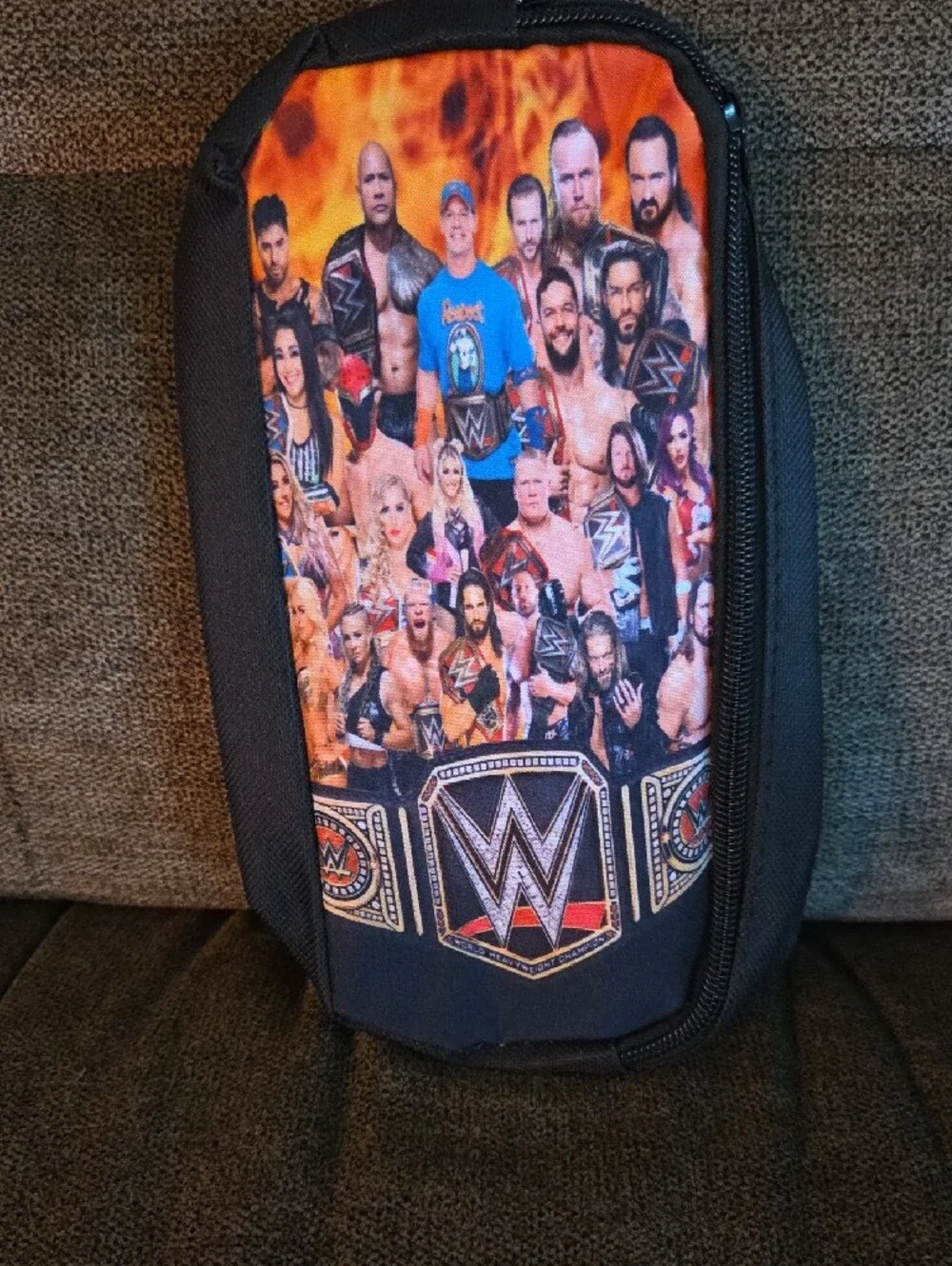 WWE Orange and Black Wrestlers Graphic Backpack Set